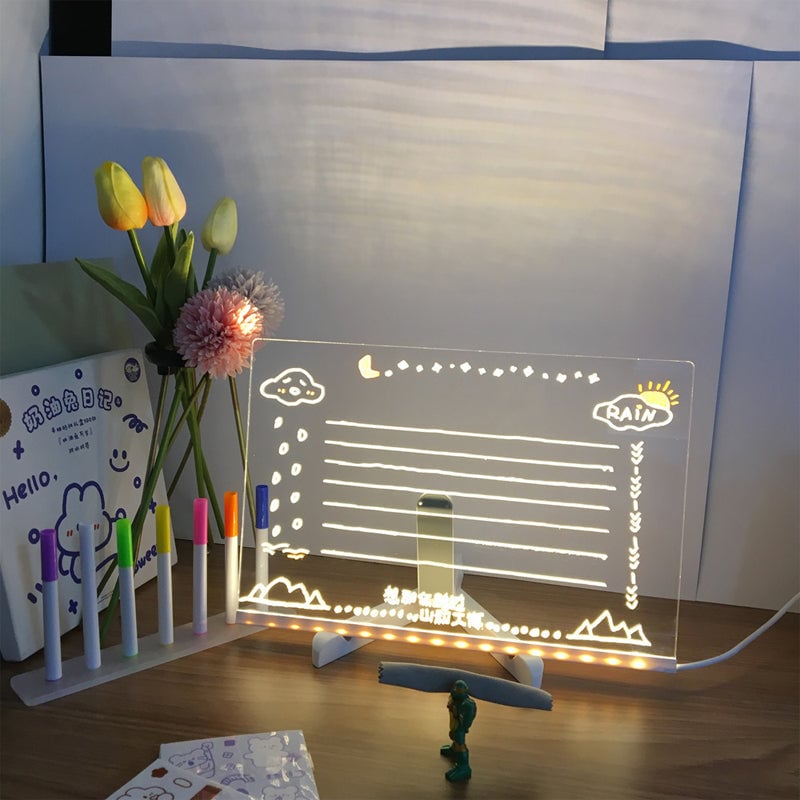 ✨LED-Farbnotiztafel aus Acryl🎨