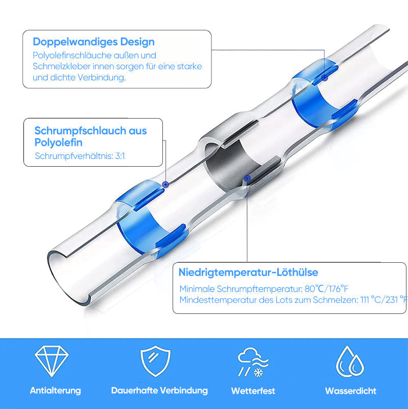 Wasserdichte Lötdrahtverbinder